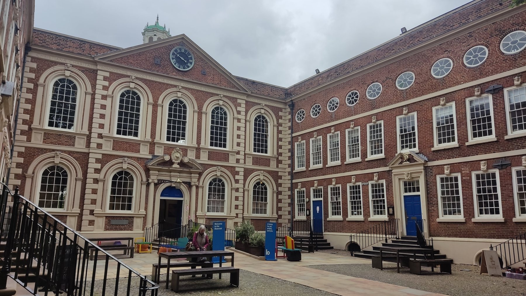 Bluecoat courtyard in Liverpool
