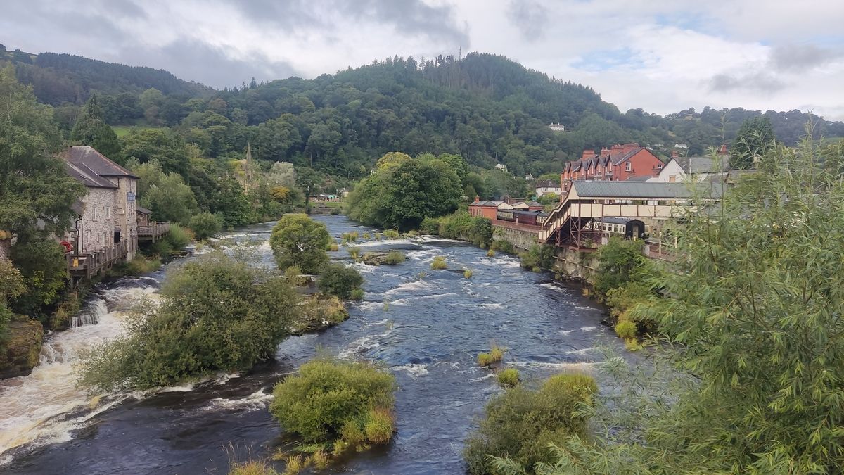 Riverside community in North Wales